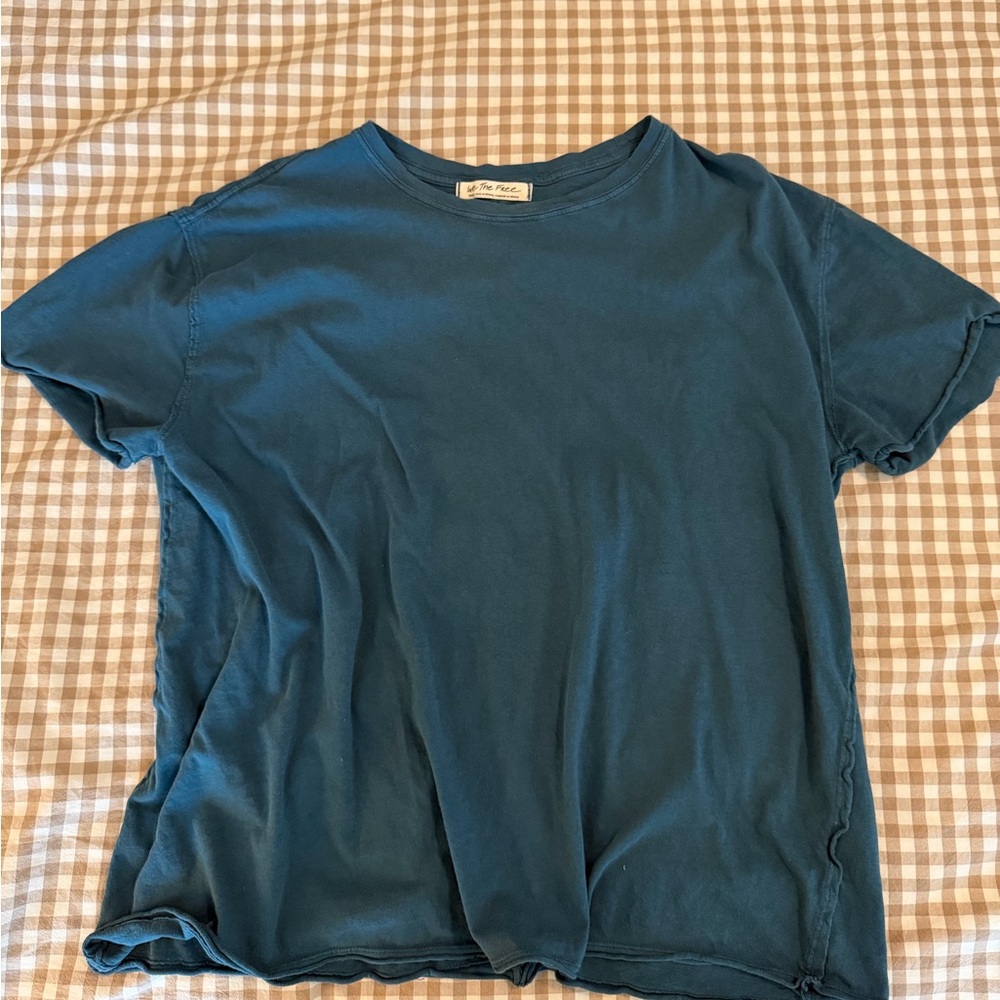 We The Free Teal Crewneck Tee